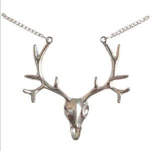 Deer skull necklace